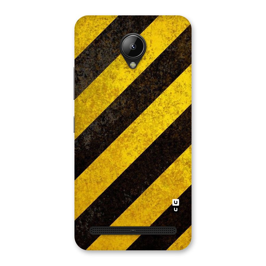 Shaded Yellow Stripes Back Case for Lenovo C2