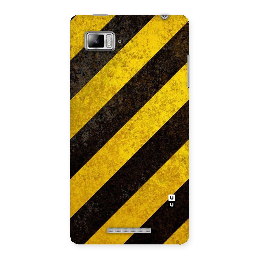 Shaded Yellow Stripes Back Case for Lenovo Vibe Z K910