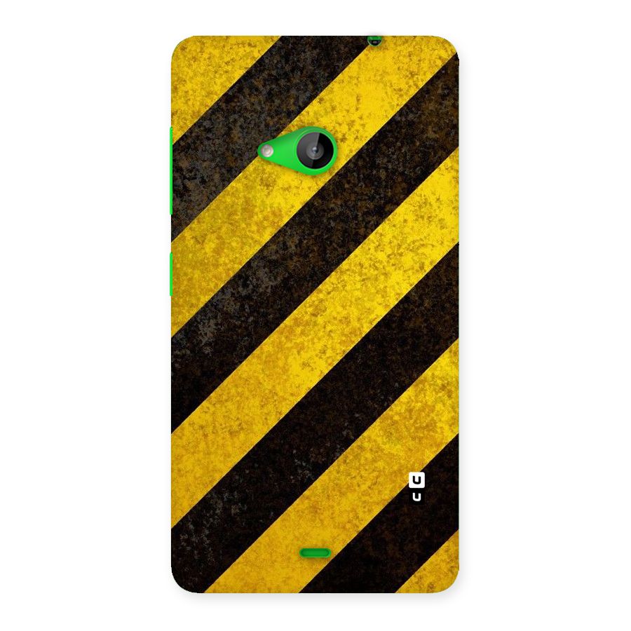 Shaded Yellow Stripes Back Case for Lumia 535