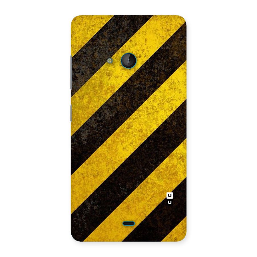 Shaded Yellow Stripes Back Case for Lumia 540