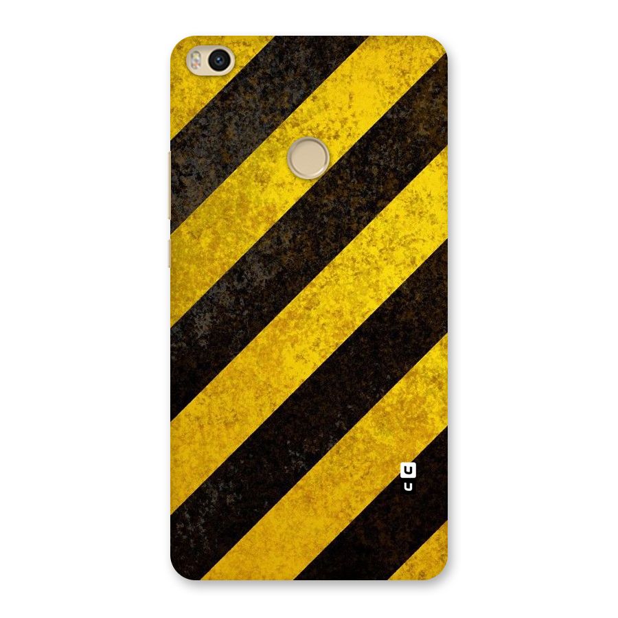 Shaded Yellow Stripes Back Case for Mi Max 2