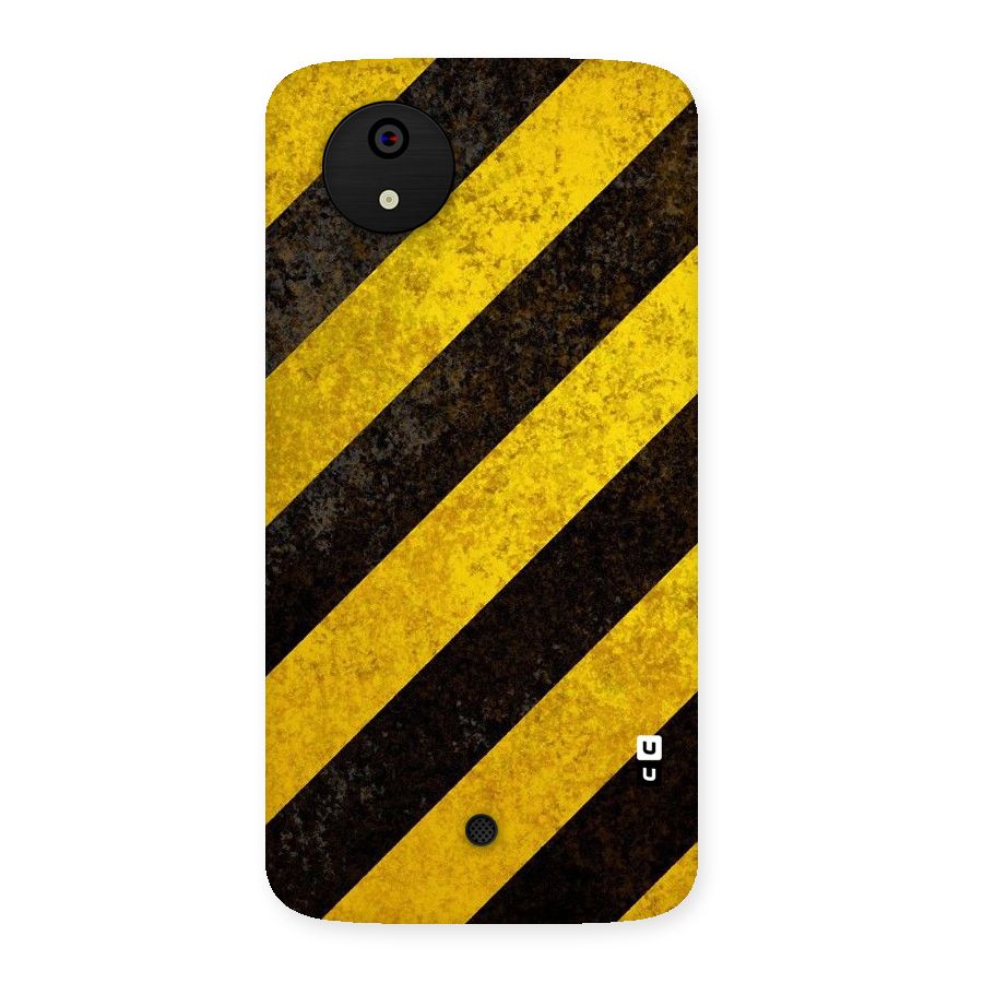 Shaded Yellow Stripes Back Case for Micromax Canvas A1