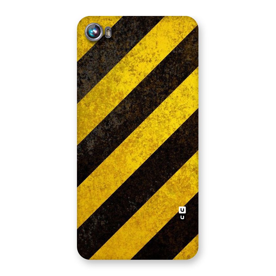 Shaded Yellow Stripes Back Case for Micromax Canvas Fire 4 A107