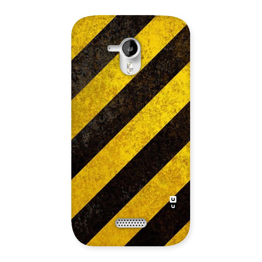 Shaded Yellow Stripes Back Case for Micromax Canvas HD A116