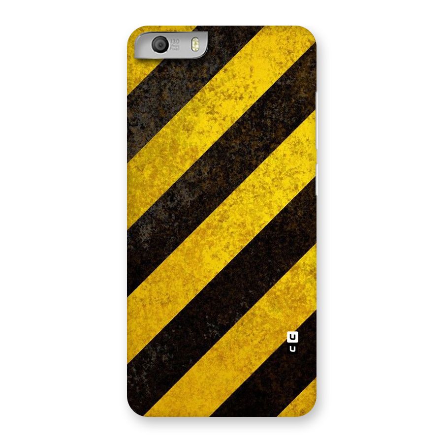 Shaded Yellow Stripes Back Case for Micromax Canvas Knight 2