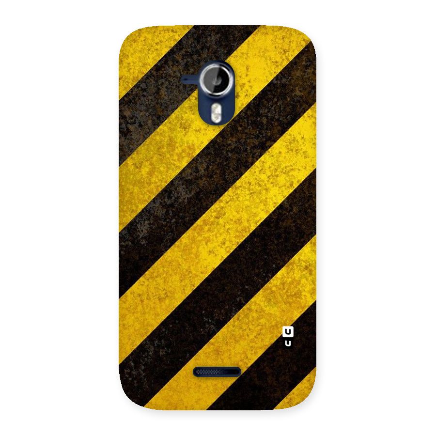 Shaded Yellow Stripes Back Case for Micromax Canvas Magnus A117