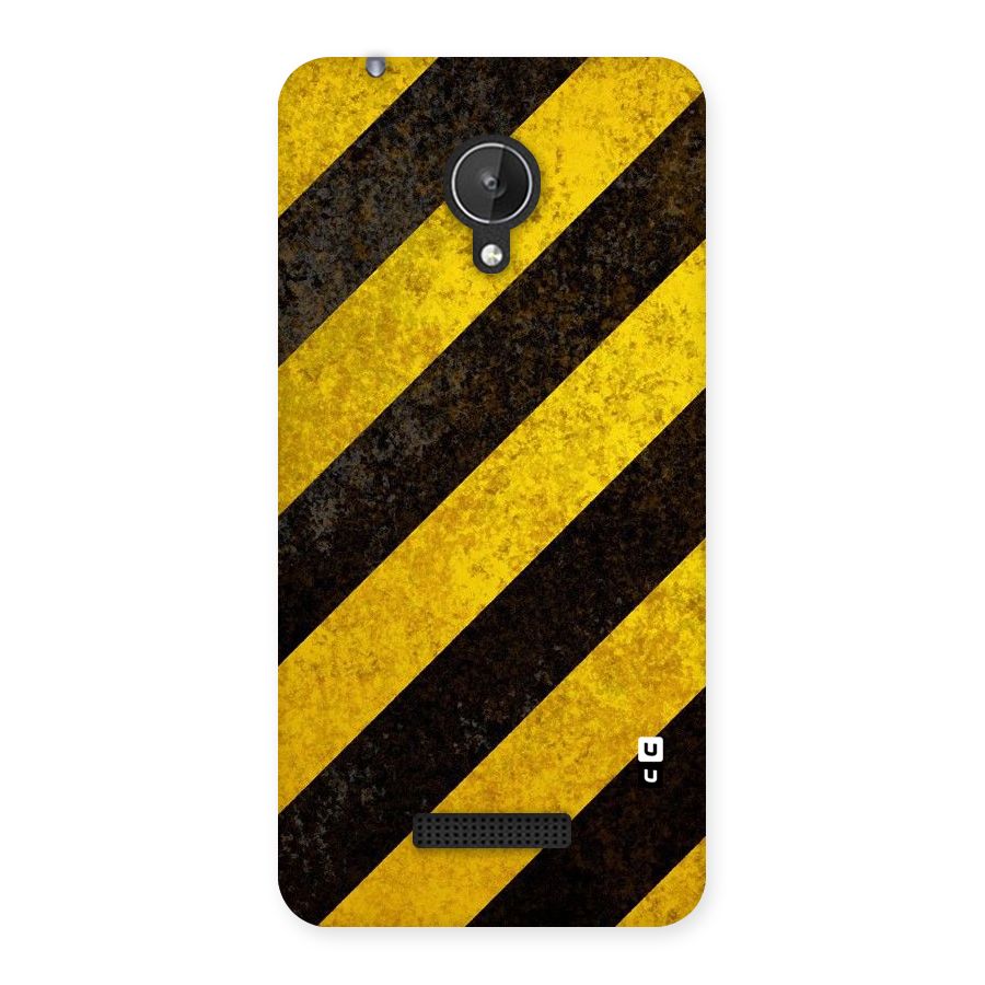 Shaded Yellow Stripes Back Case for Micromax Canvas Spark Q380