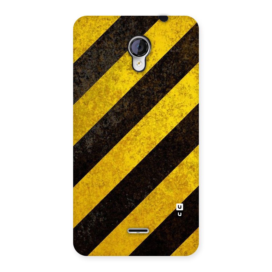 Shaded Yellow Stripes Back Case for Micromax Unite 2 A106