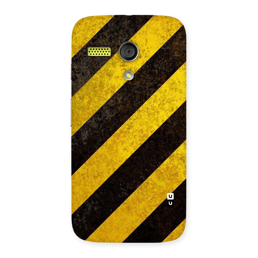 Shaded Yellow Stripes Back Case for Moto G