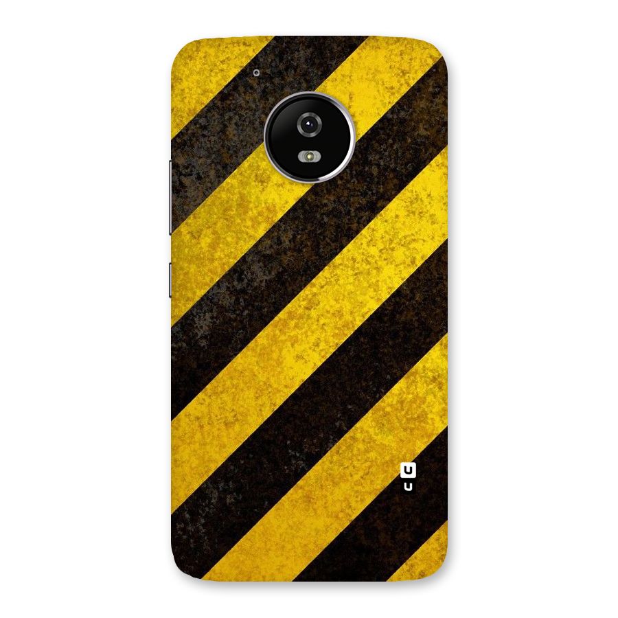 Shaded Yellow Stripes Back Case for Moto G5