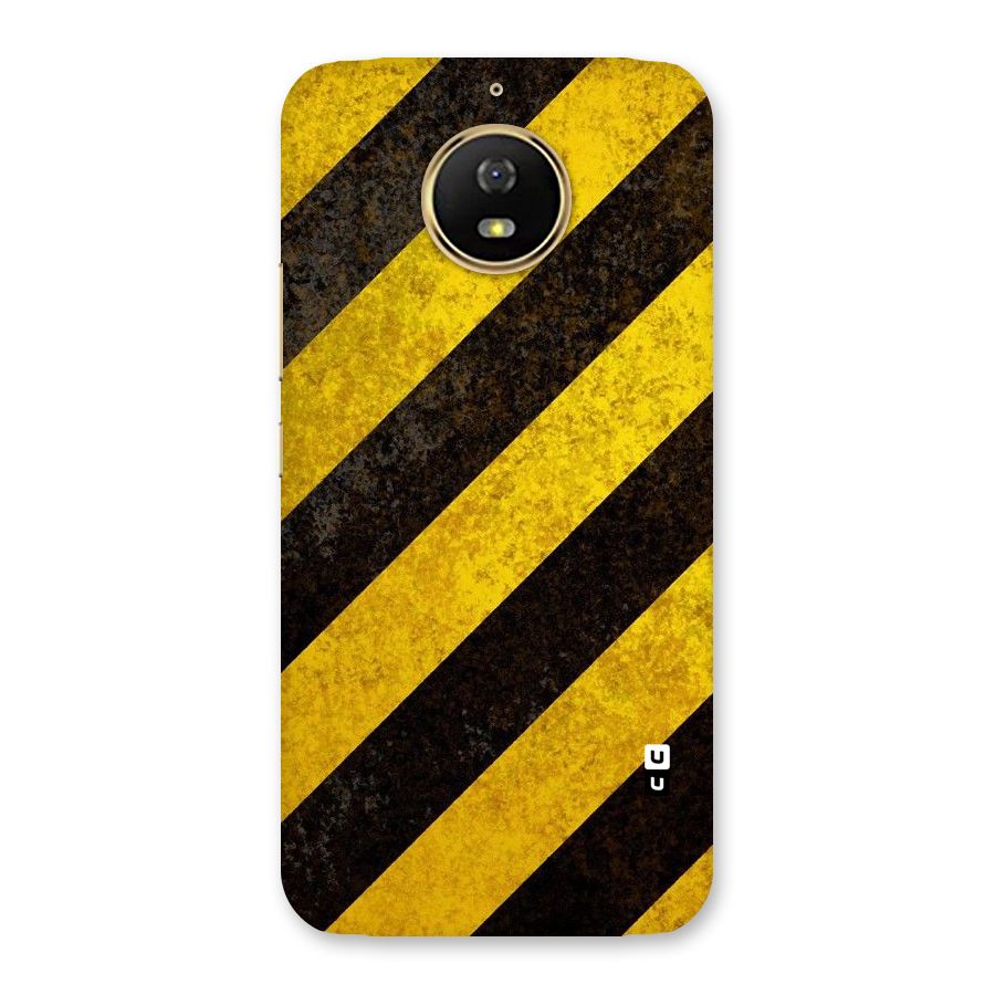 Shaded Yellow Stripes Back Case for Moto G5s