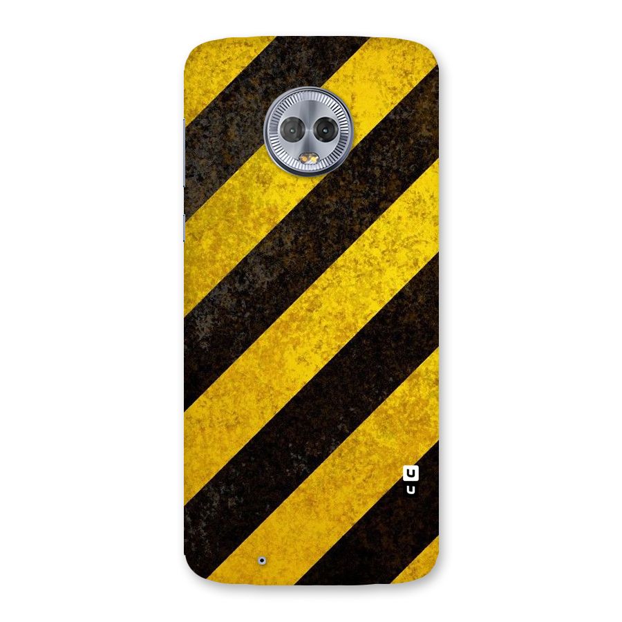 Shaded Yellow Stripes Back Case for Moto G6