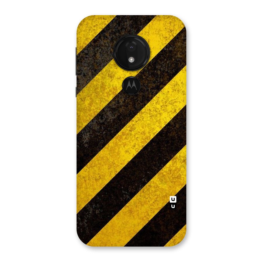 Shaded Yellow Stripes Back Case for Moto G7 Power
