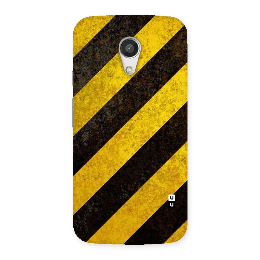 Shaded Yellow Stripes Back Case for Moto G 2nd Gen