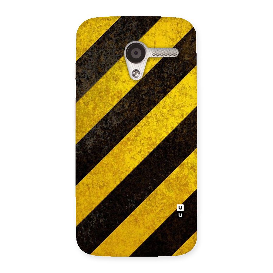 Shaded Yellow Stripes Back Case for Moto X