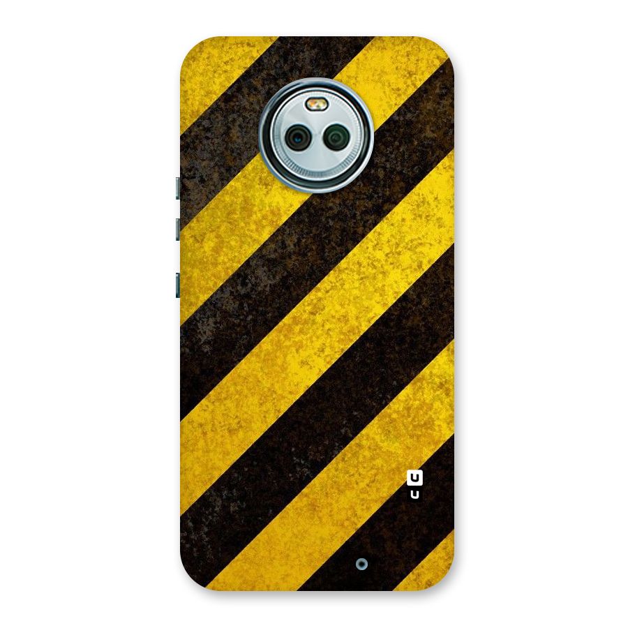 Shaded Yellow Stripes Back Case for Moto X4