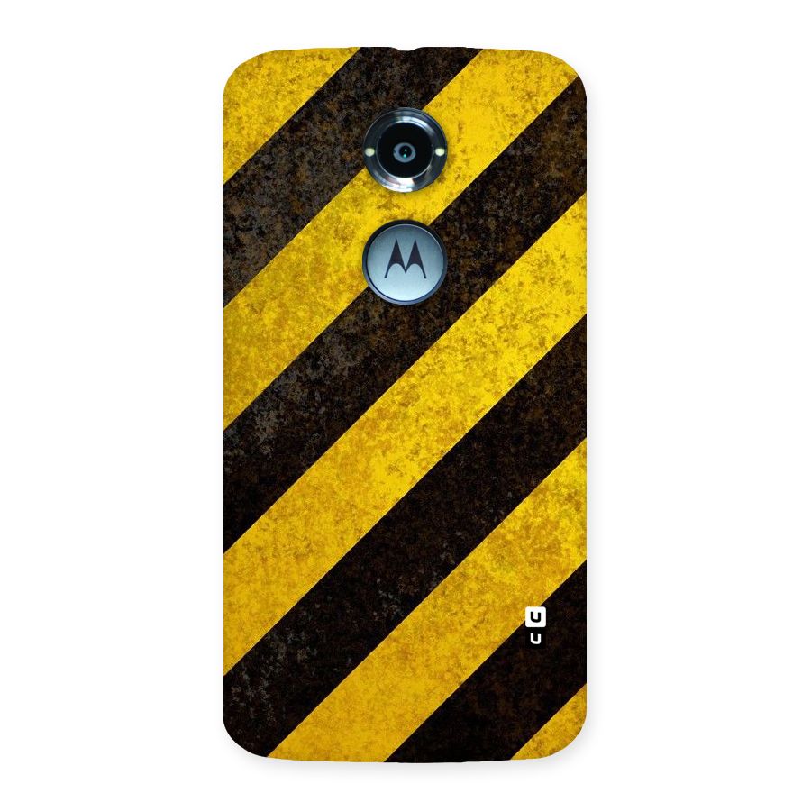 Shaded Yellow Stripes Back Case for Moto X 2nd Gen