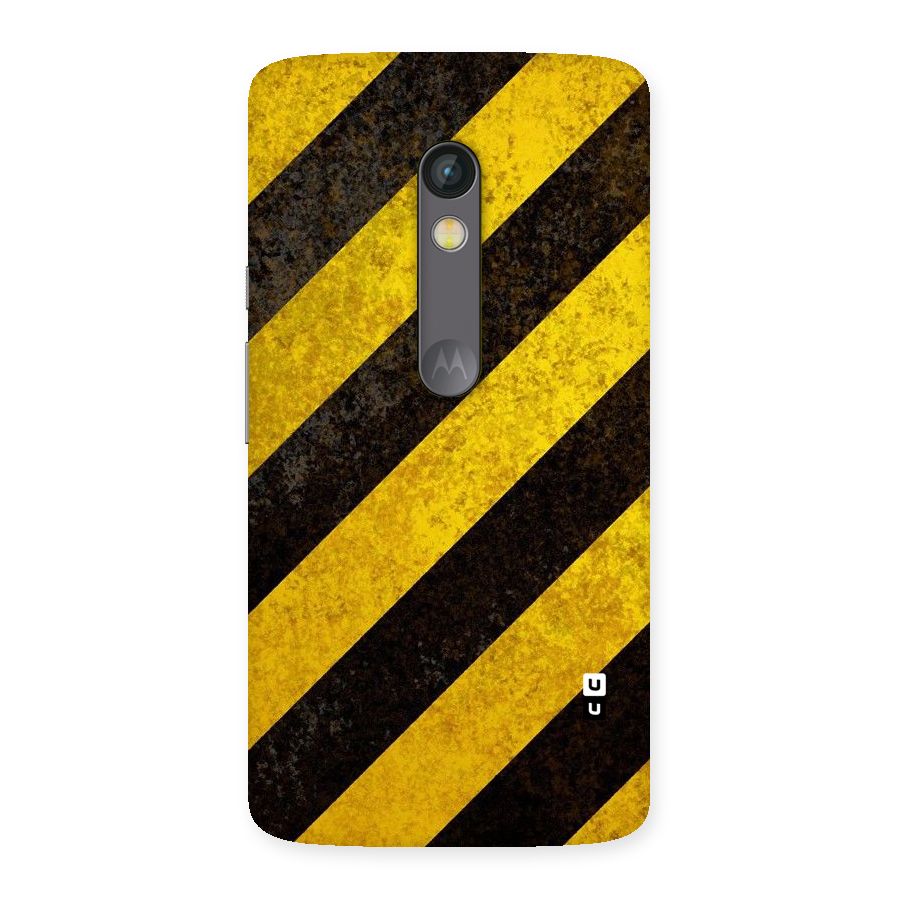 Shaded Yellow Stripes Back Case for Moto X Play