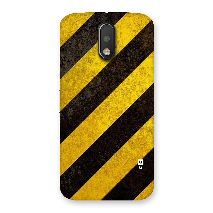 Shaded Yellow Stripes Back Case for Motorola Moto G4 Plus