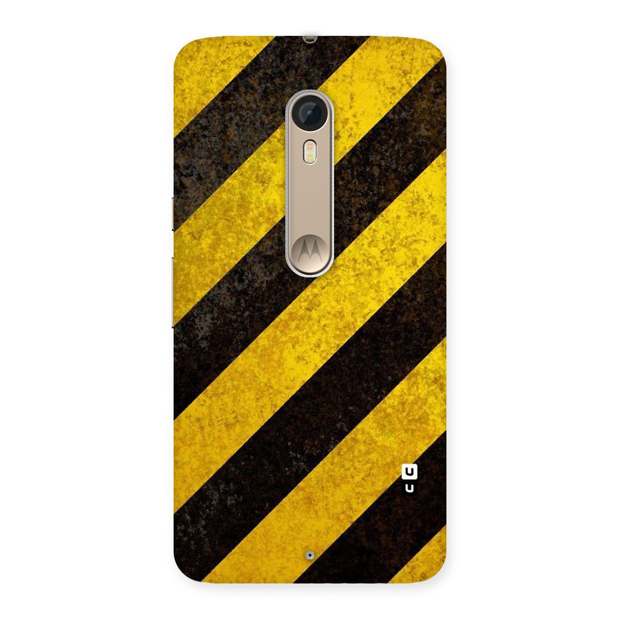 Shaded Yellow Stripes Back Case for Motorola Moto X Style