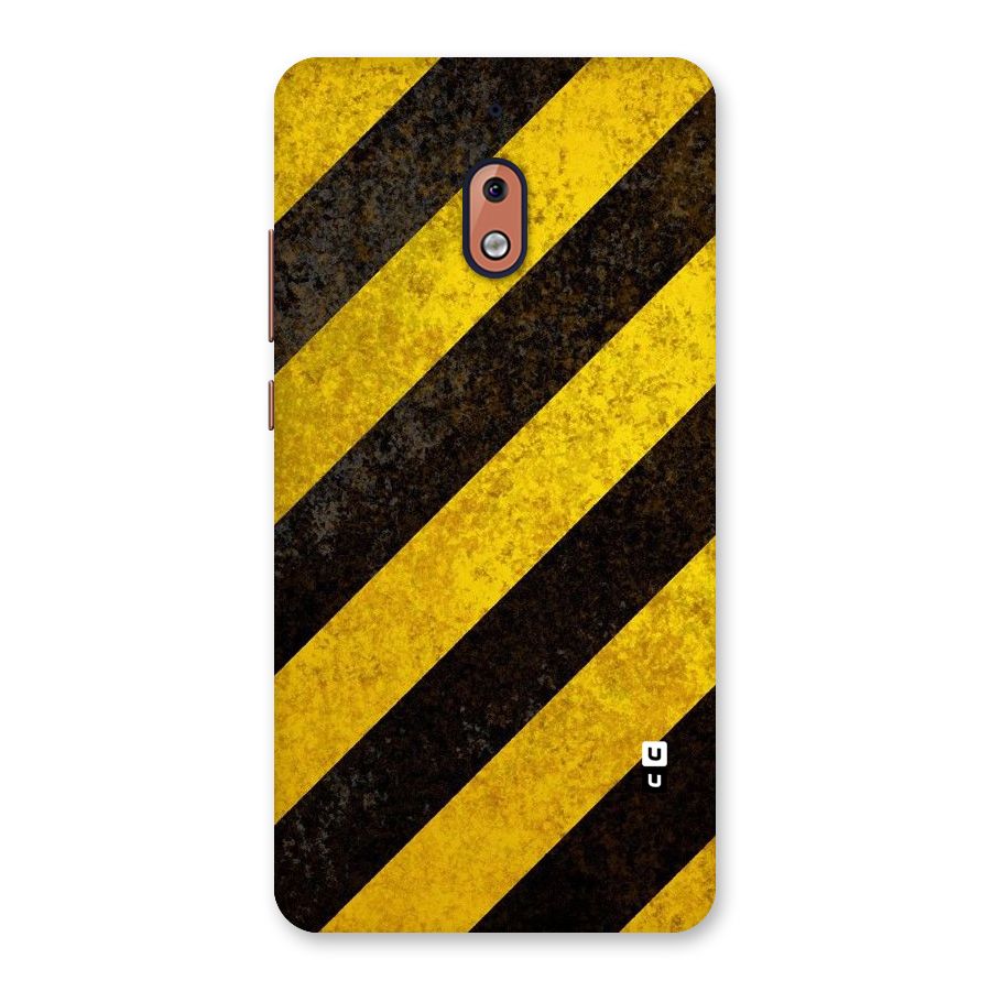Shaded Yellow Stripes Back Case for Nokia 2.1