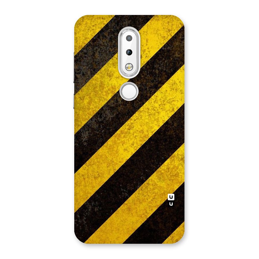 Shaded Yellow Stripes Back Case for Nokia 6.1 Plus