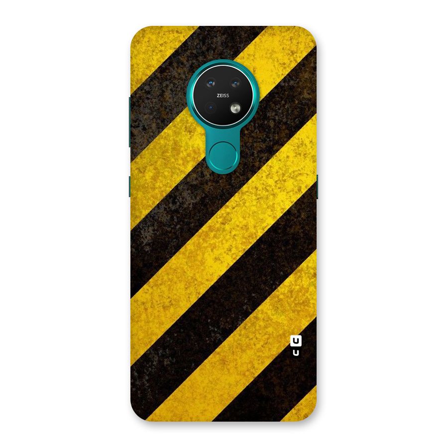 Shaded Yellow Stripes Back Case for Nokia 7.2