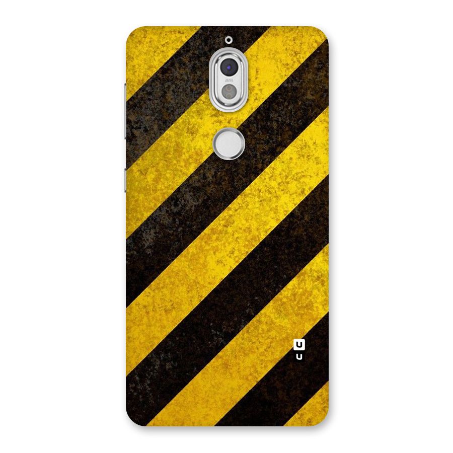 Shaded Yellow Stripes Back Case for Nokia 7