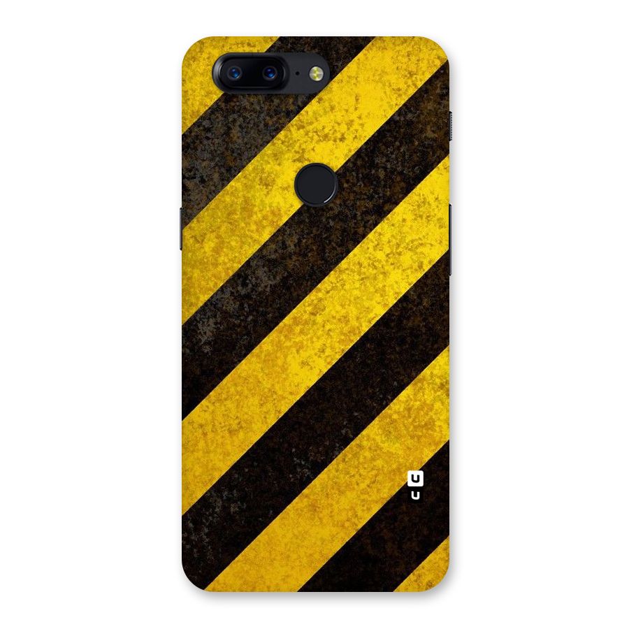 Shaded Yellow Stripes Back Case for OnePlus 5T