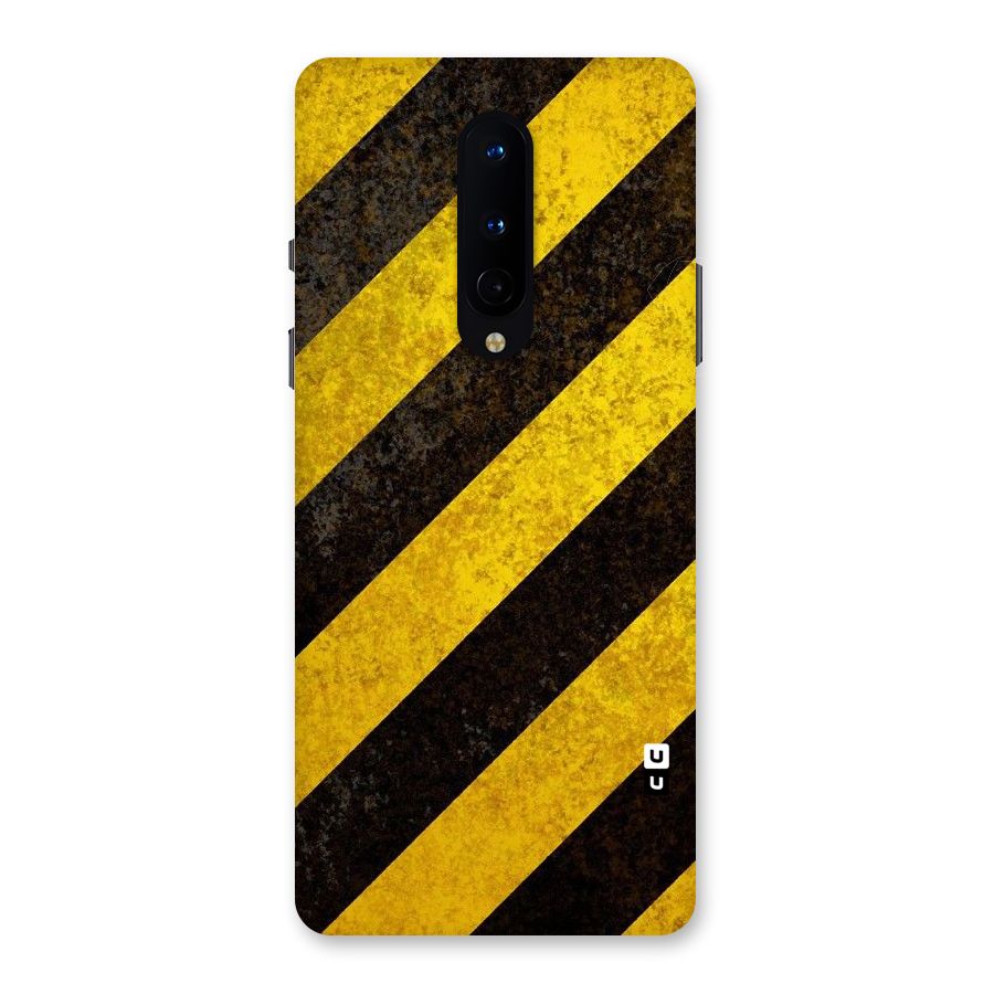 Shaded Yellow Stripes Back Case for OnePlus 8