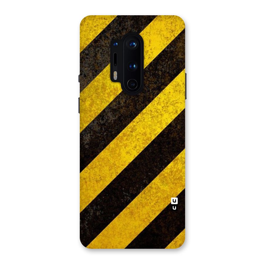 Shaded Yellow Stripes Back Case for OnePlus 8 Pro