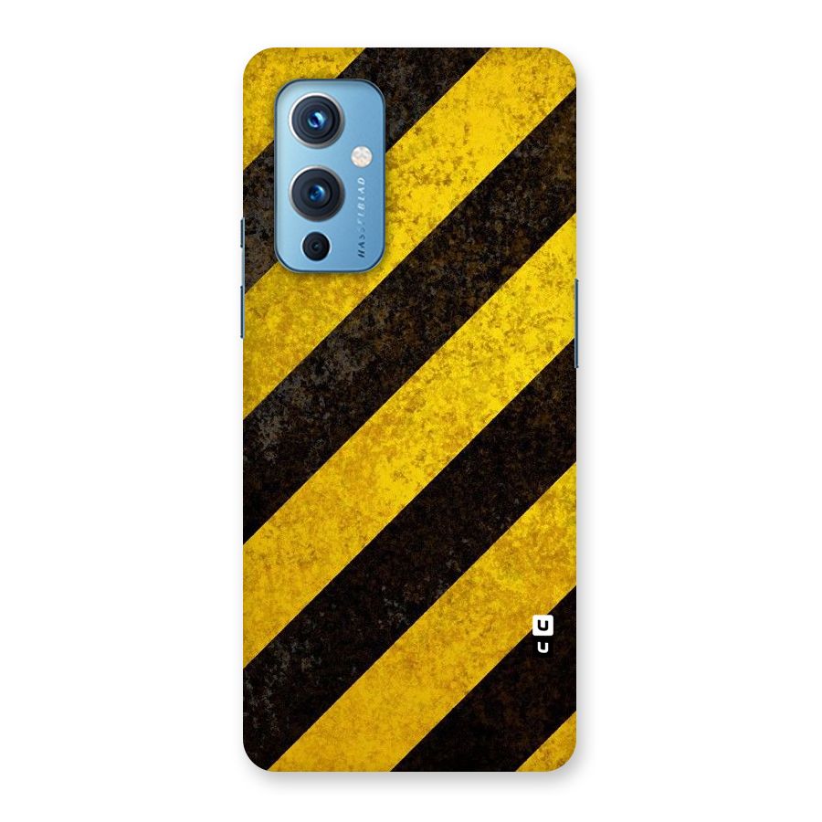Shaded Yellow Stripes Back Case for OnePlus 9