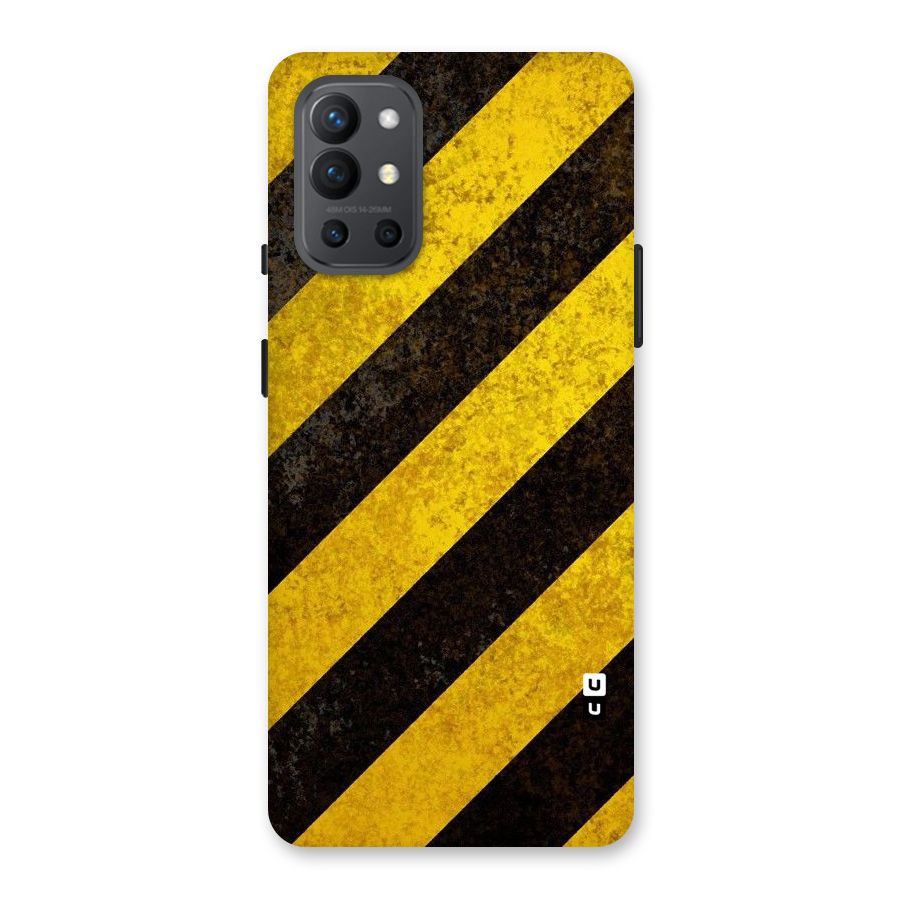 Shaded Yellow Stripes Back Case for OnePlus 9R