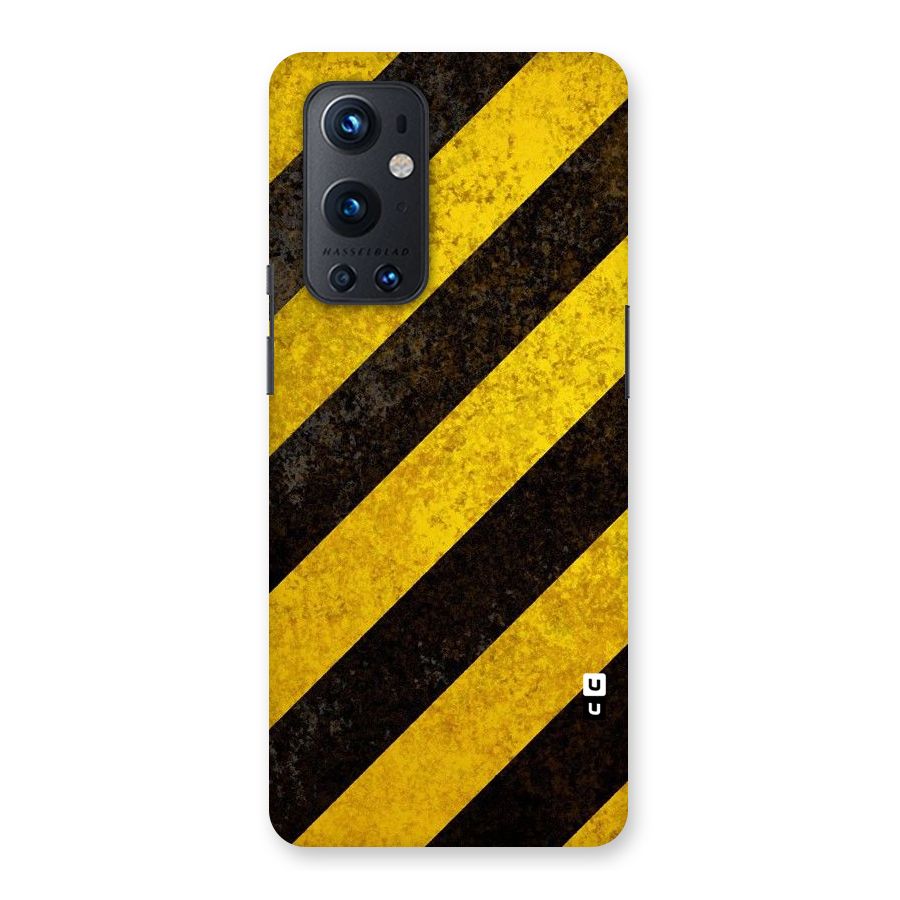 Shaded Yellow Stripes Back Case for OnePlus 9 Pro