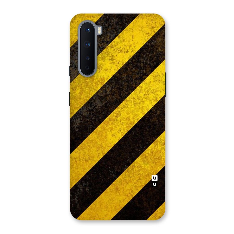 Shaded Yellow Stripes Back Case for OnePlus Nord