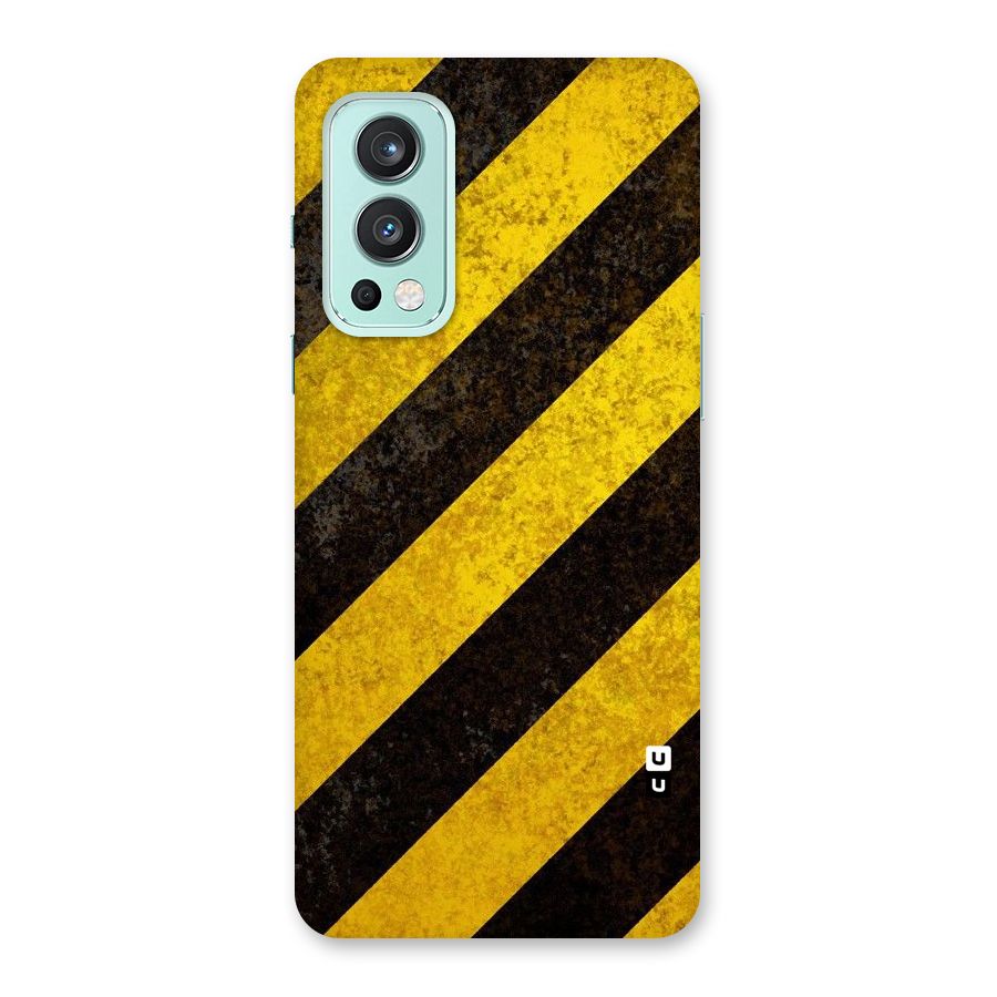 Shaded Yellow Stripes Back Case for OnePlus Nord 2 5G