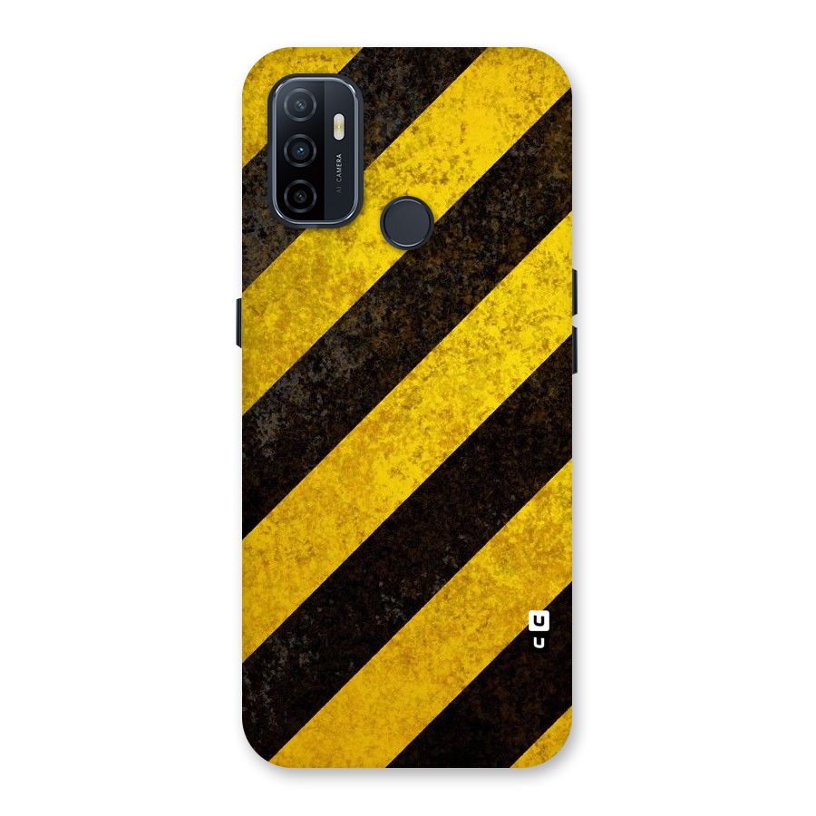 Shaded Yellow Stripes Back Case for Oppo A33 (2020)