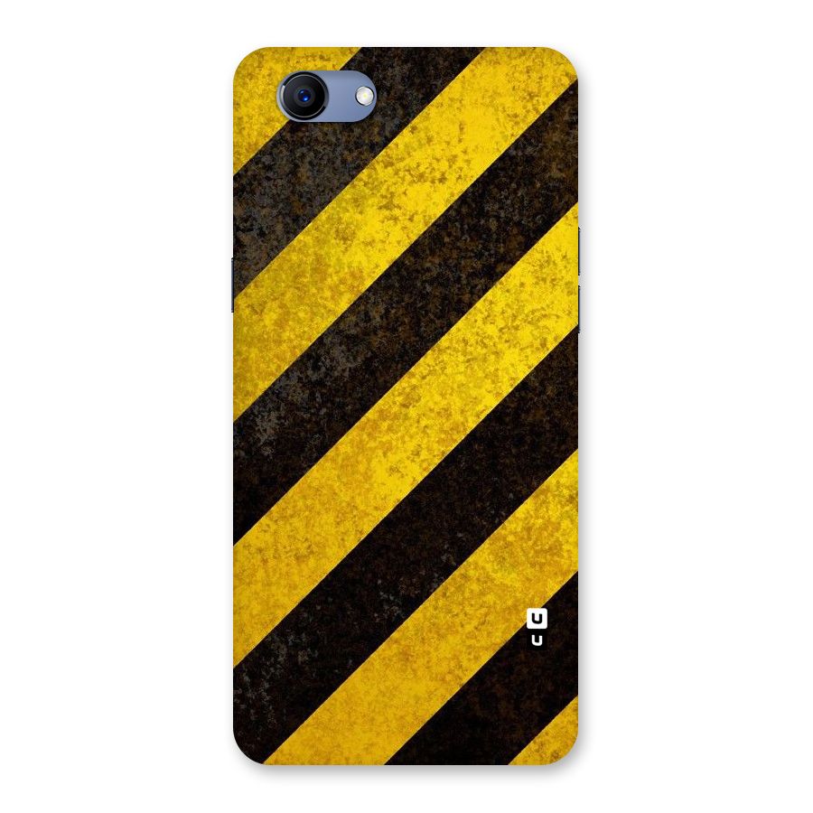 Shaded Yellow Stripes Back Case for Oppo Realme 1