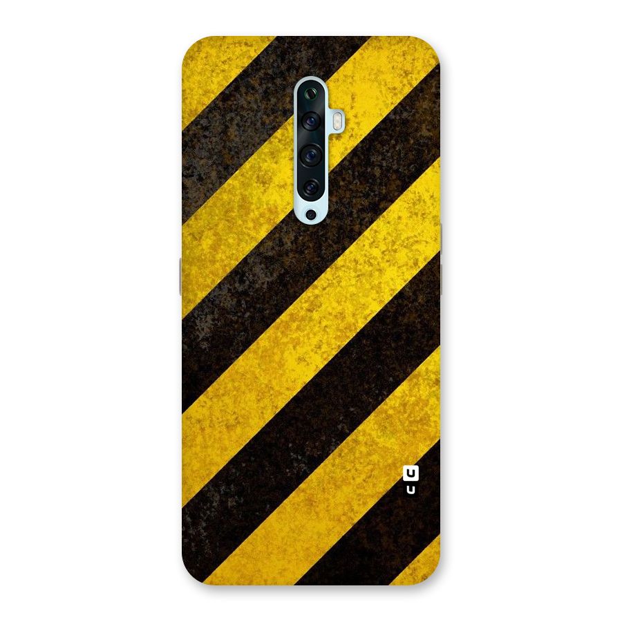 Shaded Yellow Stripes Back Case for Oppo Reno2 Z