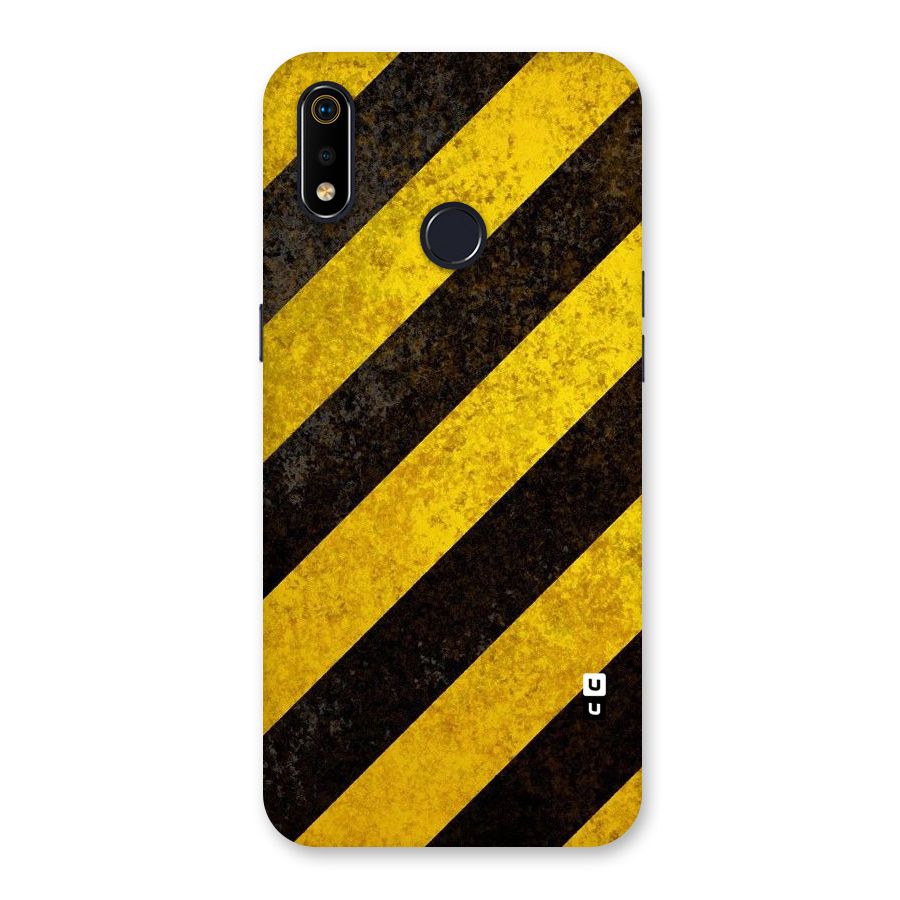 Shaded Yellow Stripes Back Case for Realme 3i