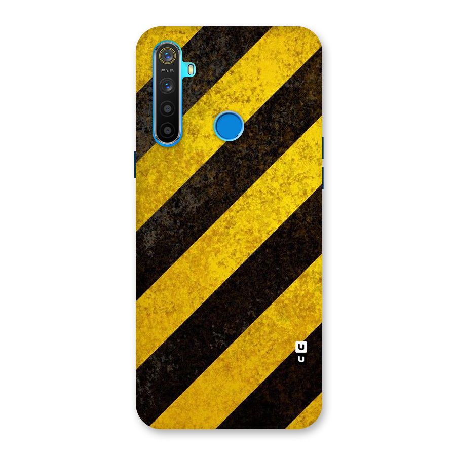 Shaded Yellow Stripes Back Case for Realme 5s