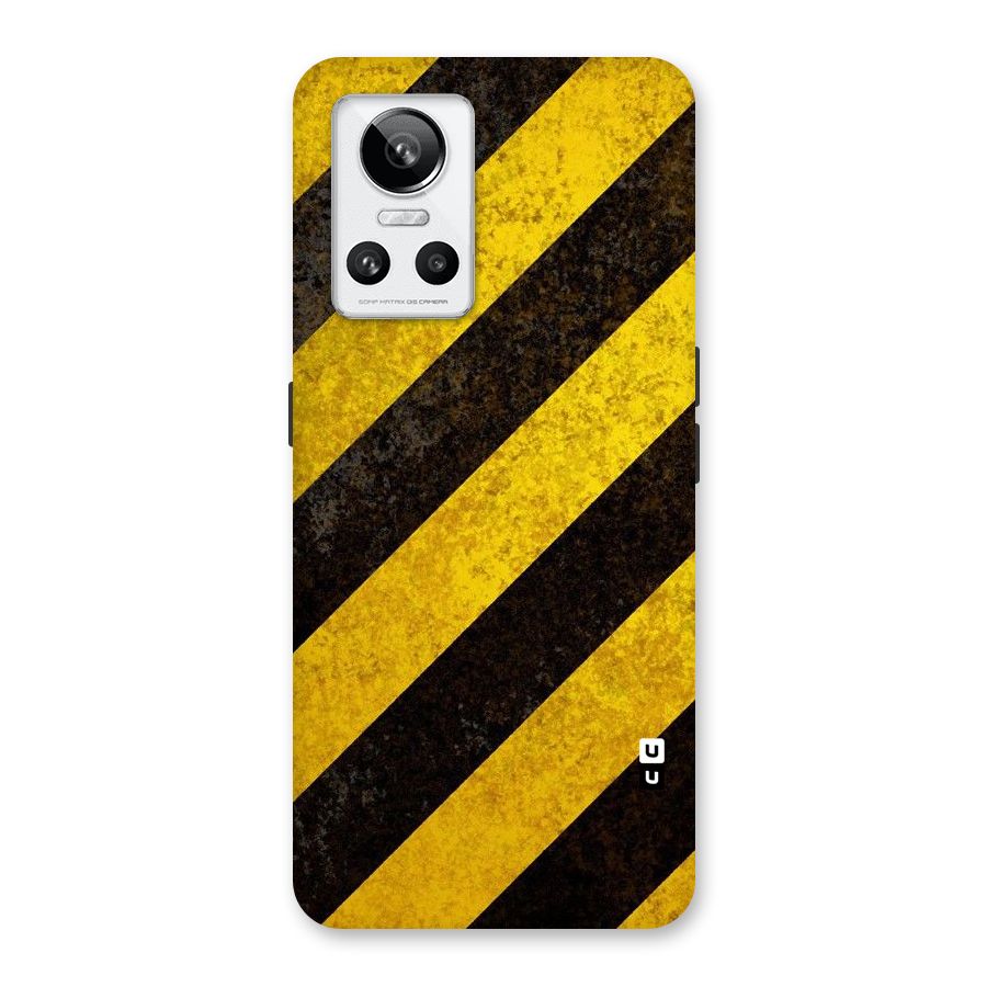 Shaded Yellow Stripes Back Case for Realme GT Neo 3