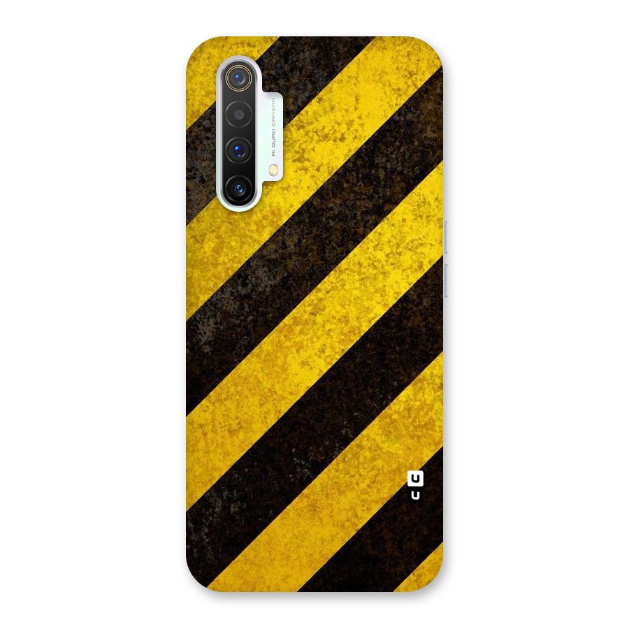 Shaded Yellow Stripes Back Case for Realme X3