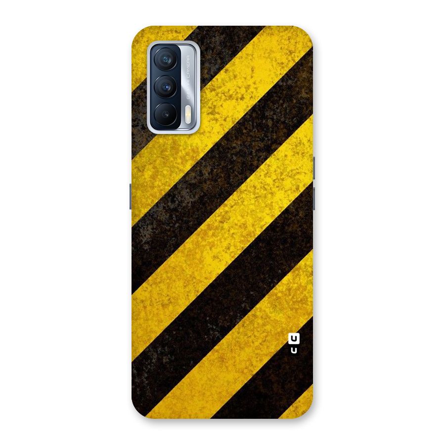 Shaded Yellow Stripes Back Case for Realme X7