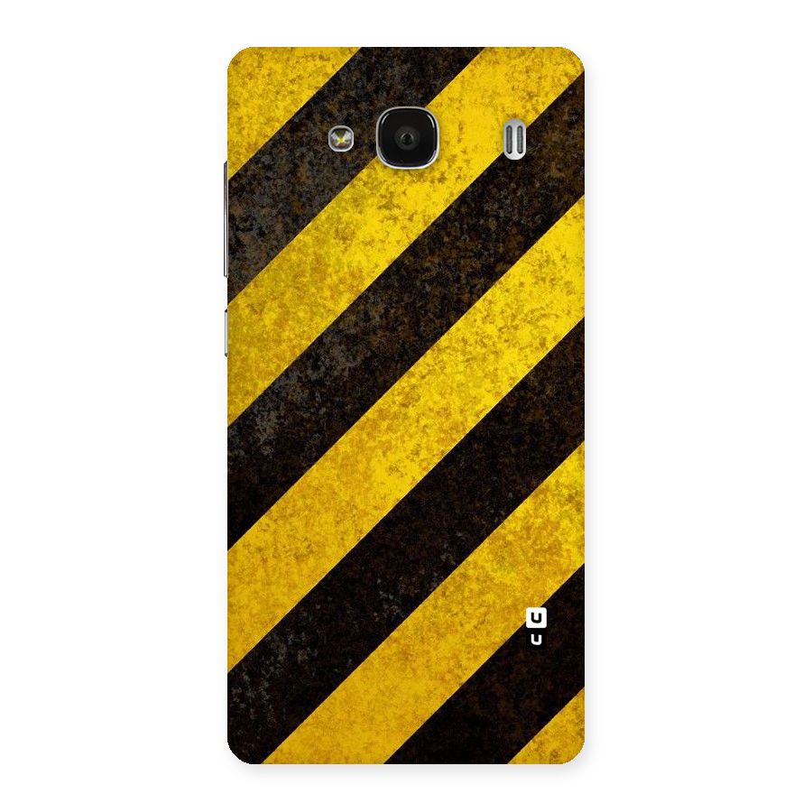 Shaded Yellow Stripes Back Case for Redmi 2 Prime