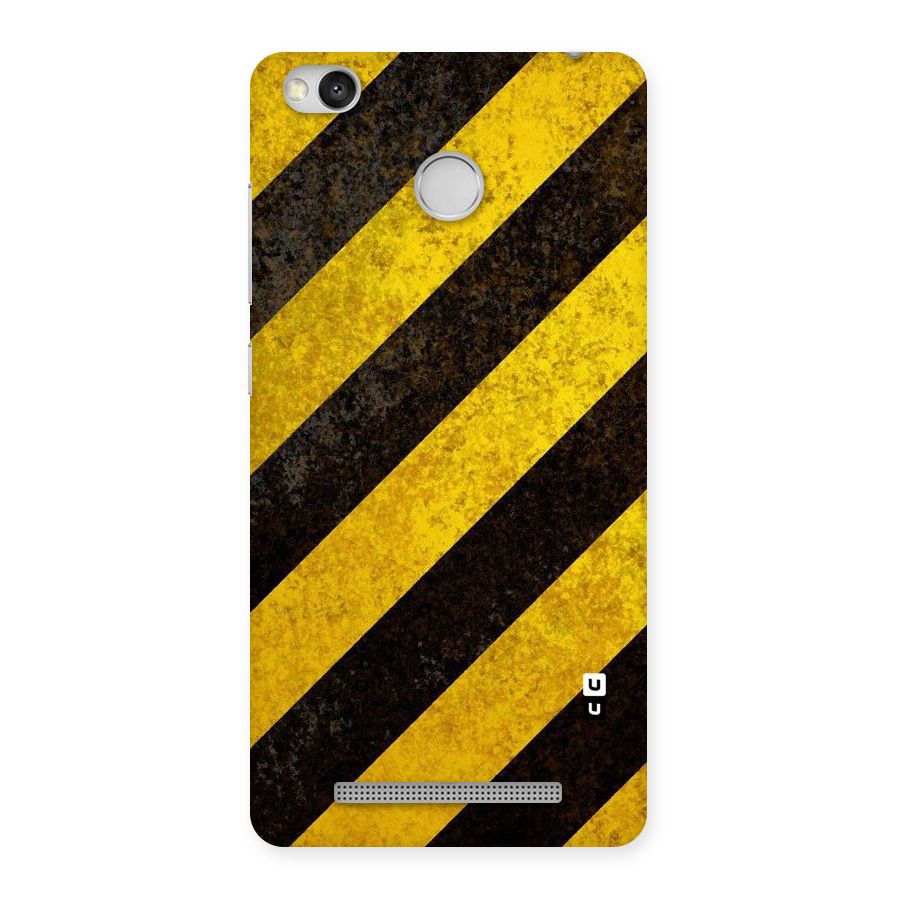 Shaded Yellow Stripes Back Case for Redmi 3S Prime
