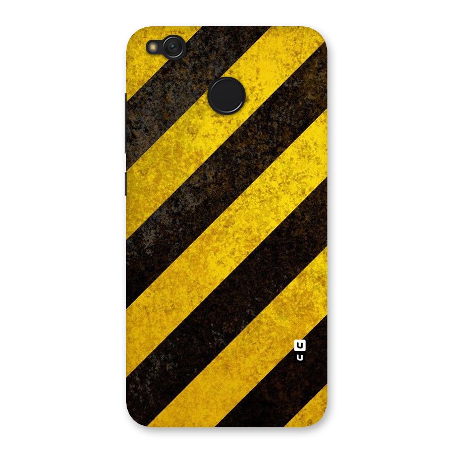 Shaded Yellow Stripes Back Case for Redmi 4