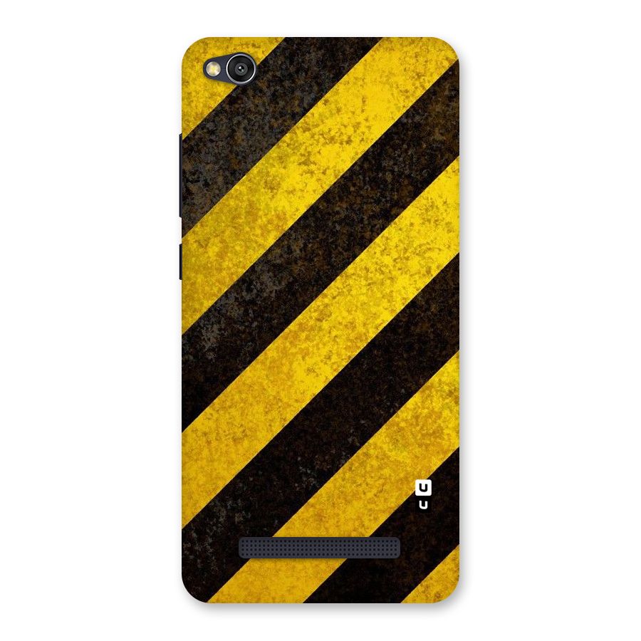 Shaded Yellow Stripes Back Case for Redmi 4A