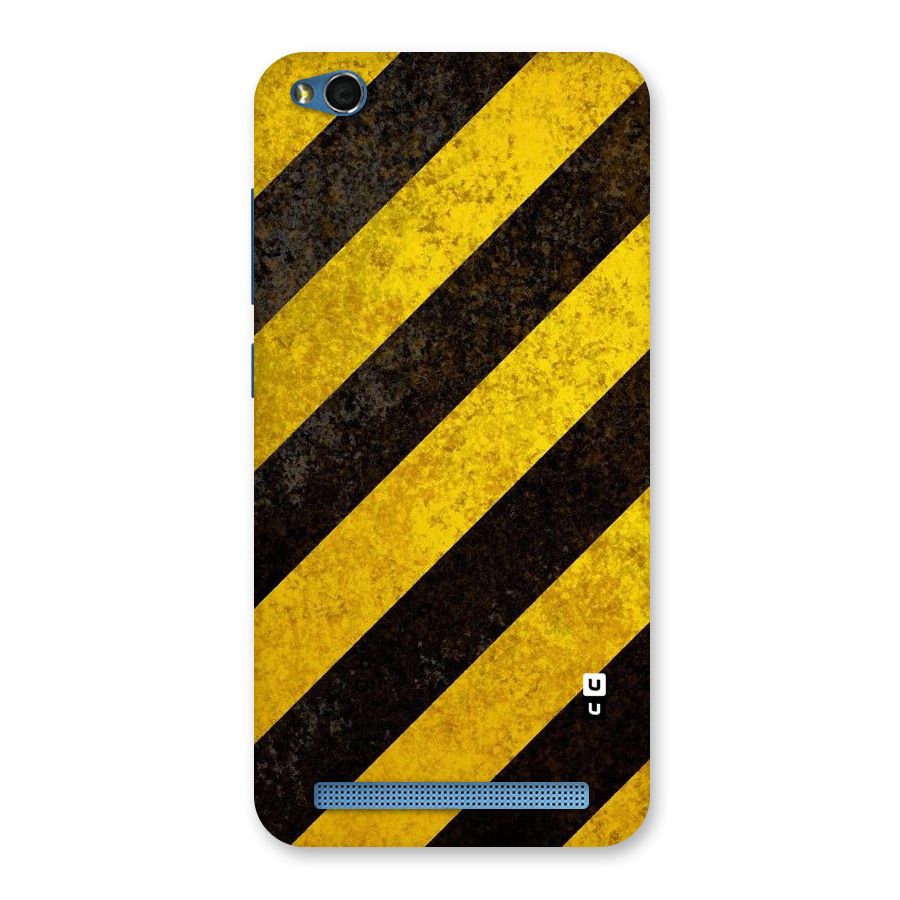 Shaded Yellow Stripes Back Case for Redmi 5A
