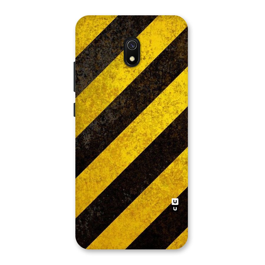 Shaded Yellow Stripes Back Case for Redmi 8A